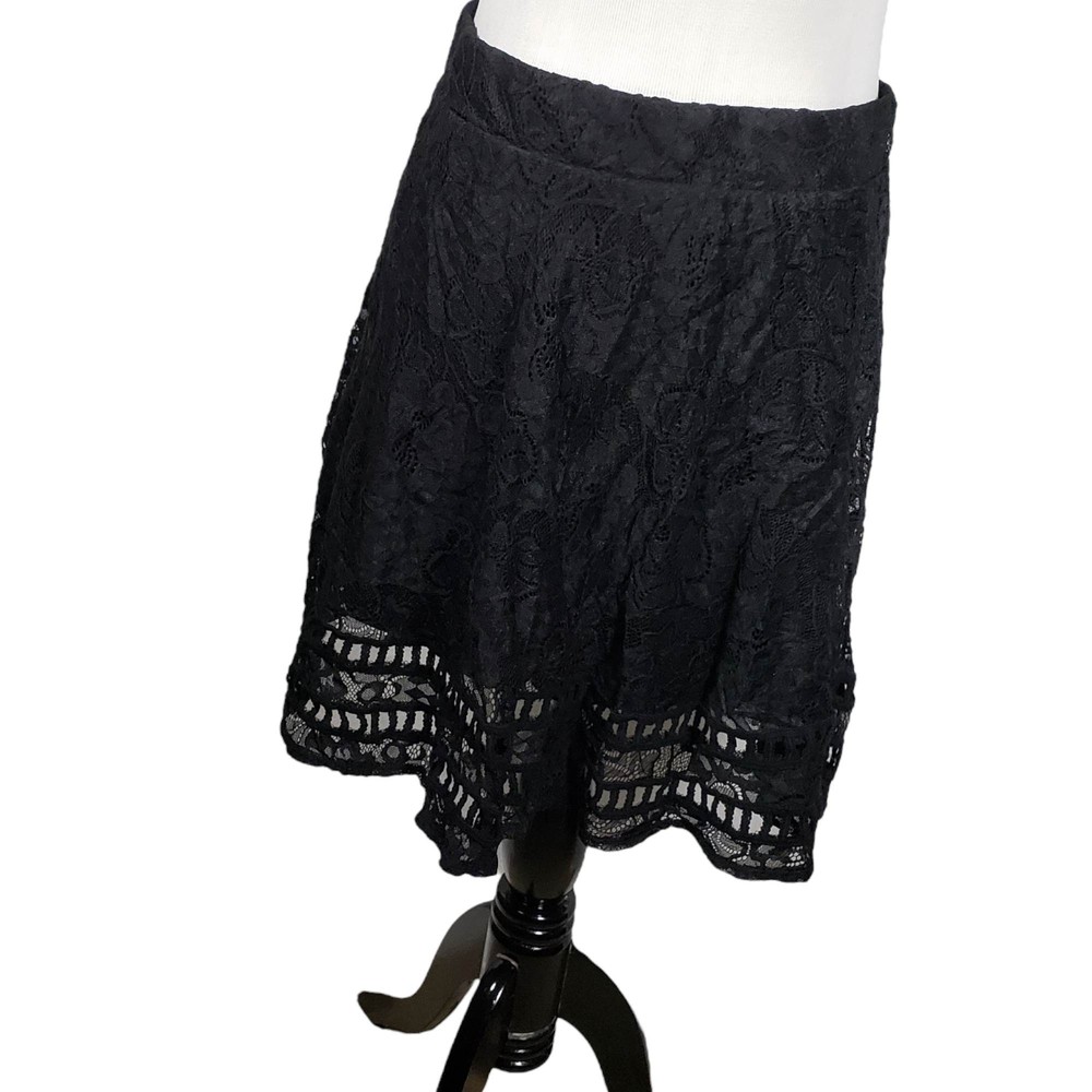 Xhilaration Women's size Medium Black Lace Skirt